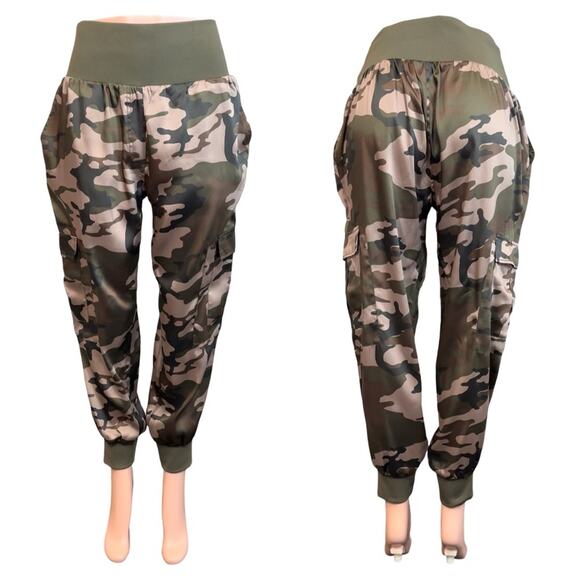 cinq a sept GILES Brown Camo Print PANT SZ L $265.00 - Picture 5 of 14
